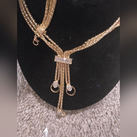 21kgp Dubai Jewelry Set -Elegant Gold Set with Rings and Necklace & Earings - Picture 2 of 12